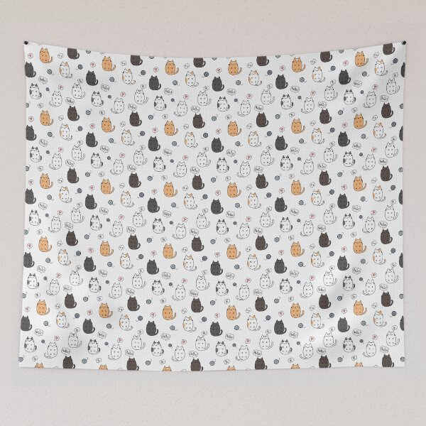 Item preview, cat seamless pattern designed and sold by DdemocrazydizZ.