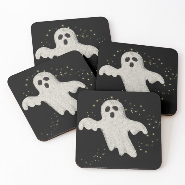Item preview, Ghost on a black background designed and sold by Yuliya Papova.