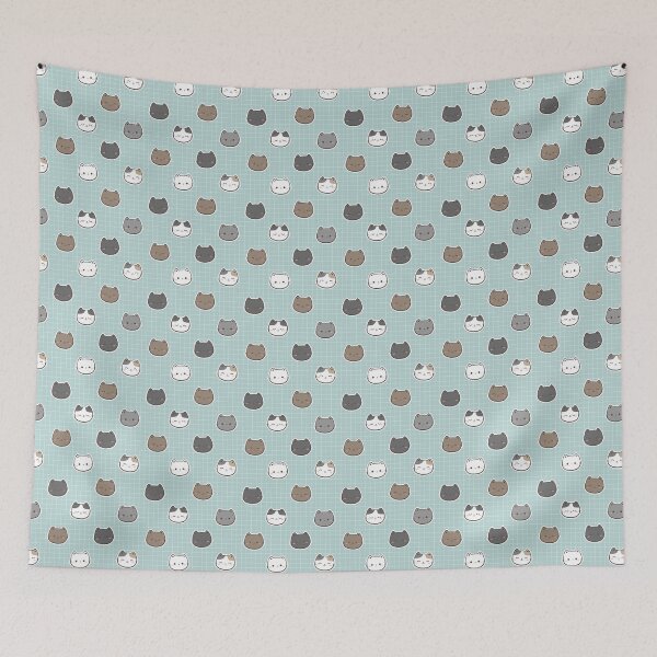 Item preview, cat seamless pattern designed and sold by DdemocrazydizZ.