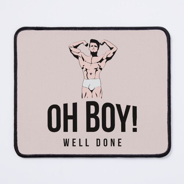 Item preview, Oh Boy! Well done - Flexing muscle hunk designed and sold by gayishdesign.