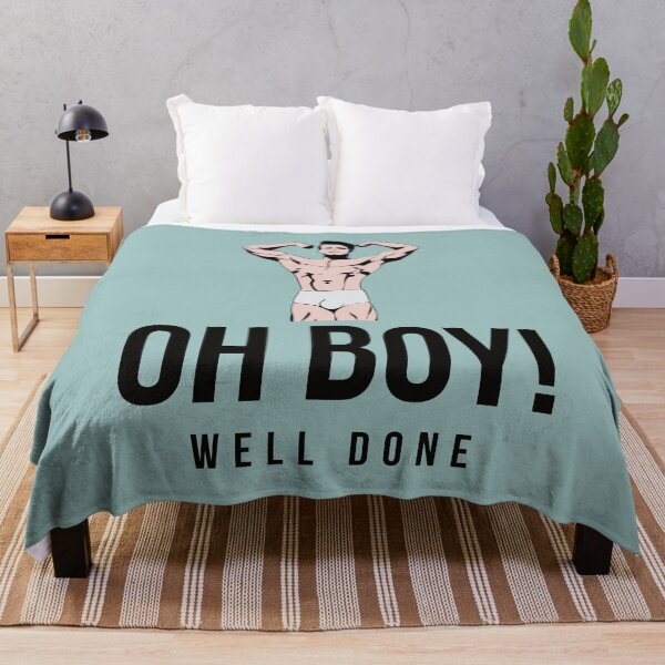 Item preview, Oh Boy! Well done - Flexing muscle hunk designed and sold by gayishdesign.