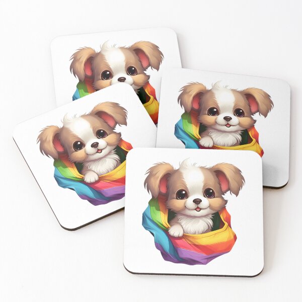Item preview, Lindo perro de bolsillo LGBT Animal Bandera del arco iris Orgullo gay designed and sold by RiptideShirt.