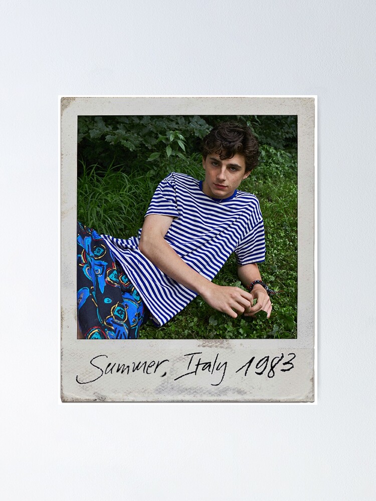 Elio In Call Me By Your Name Polaroid Poster By Avaghasiri Redbubble