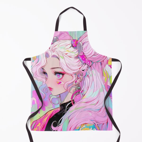 Item preview, Adorable Pastel Pink Anime Girl and Butterflies designed and sold by bubblegoth.