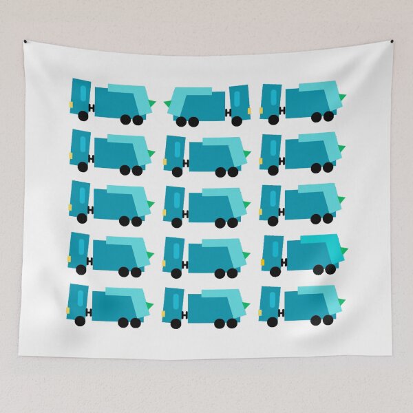 Item preview, contraflow IIb - bin lorry (garbage truck) blue theme v1 designed and sold by fishpressink.