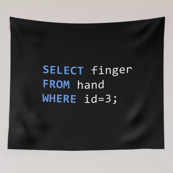 Item preview, SQL Magic - Select Finger From Hand - Unearthing Data Treasures in Every Query designed and sold by Ridaelb.