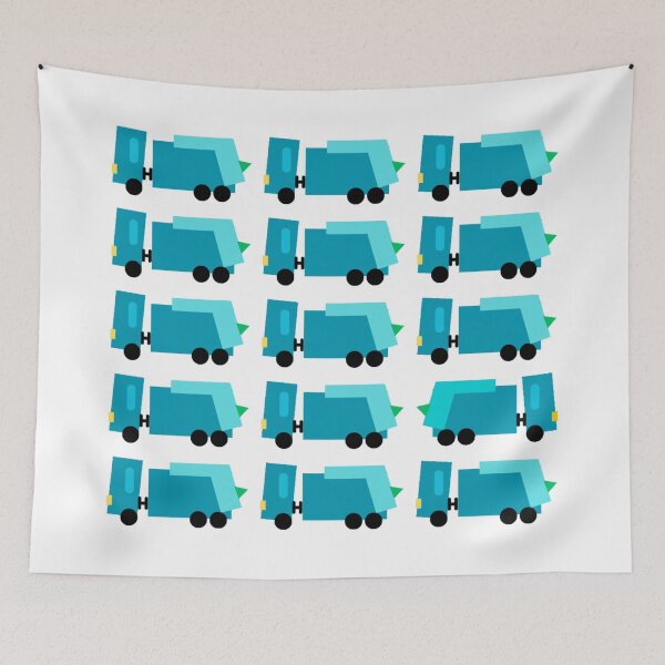 Item preview, contraflow IIIa - bin lorry (garbage truck) blue theme v1 designed and sold by fishpressink.