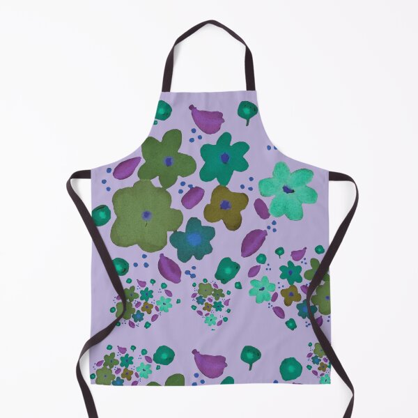 Item preview, Field of Teal Flowers - Pattern designed and sold by jolabrese.