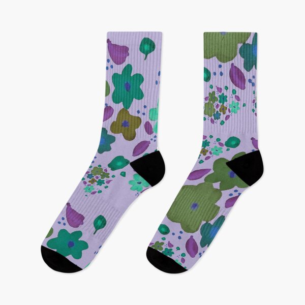 Item preview, Field of Teal Flowers - Pattern designed and sold by jolabrese.
