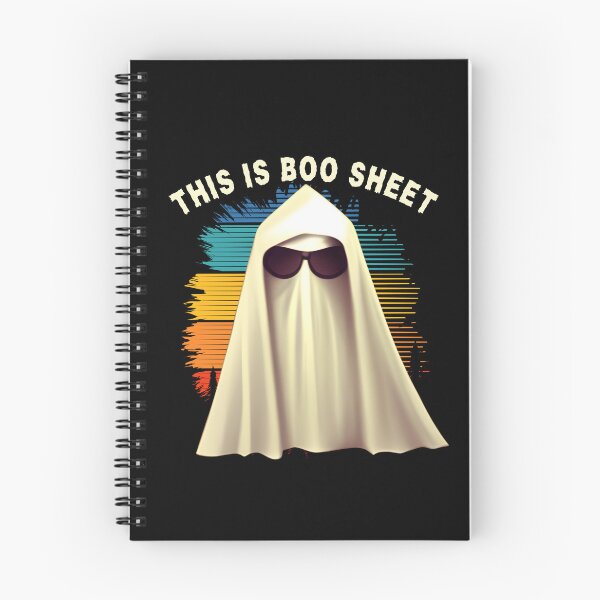 Item preview, Nostalgic Nightmares: A Grumpy Ghost Haunting in Vintage Style - BOO Sheet, Retro, Halloween Costume designed and sold by Sun Sand & Sea Art.