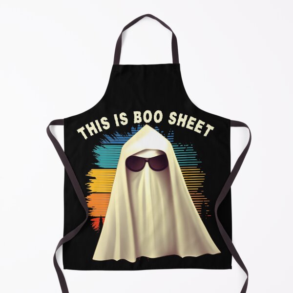 Item preview, Nostalgic Nightmares: A Grumpy Ghost Haunting in Vintage Style - BOO Sheet, Retro, Halloween Costume designed and sold by Sun Sand & Sea Art.