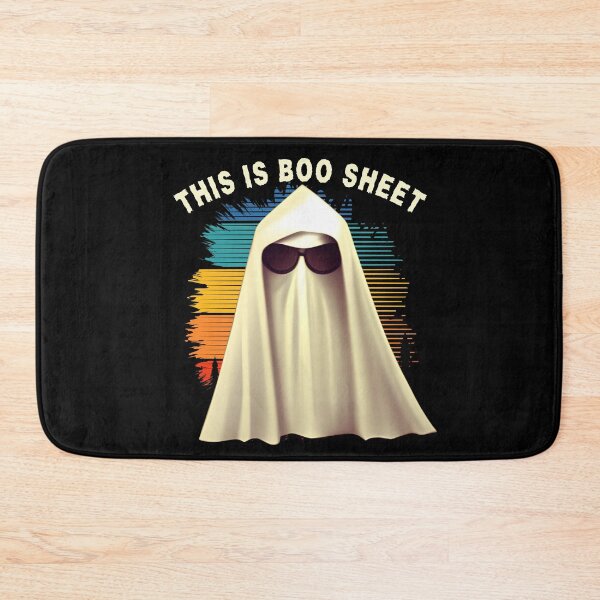 Item preview, Nostalgic Nightmares: A Grumpy Ghost Haunting in Vintage Style - BOO Sheet, Retro, Halloween Costume designed and sold by Sun Sand & Sea Art.