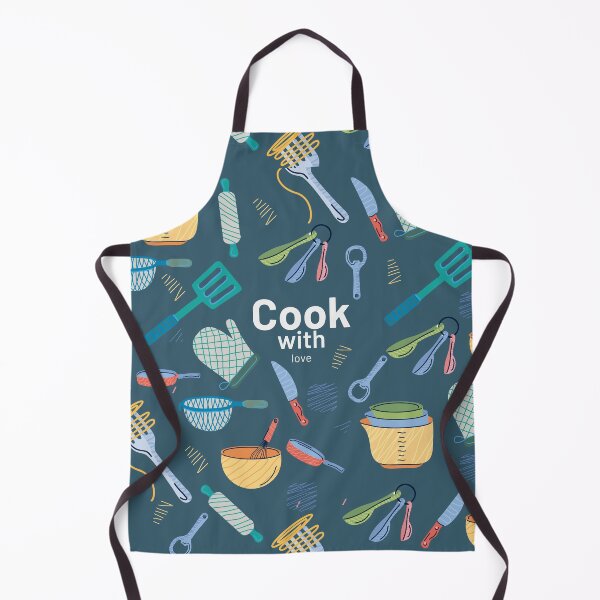 Item preview, cook with love seamless pattern designed and sold by TenderSoar.