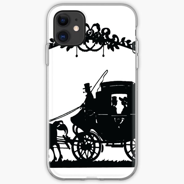 VINTAGE HORSE AND CARRIAGE Pop Art iPhone Soft Case