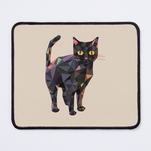 Item preview, Black Halloween Polygon Cat - Polycat designed and sold by lunaticbear.