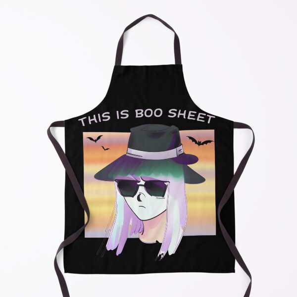 Item preview, Nostalgic Nightmares: A Grumpy Girl Ghost Haunting in Retro Anime Style - BOO Sheet, Retro, Halloween Costume designed and sold by Sun Sand & Sea Art.