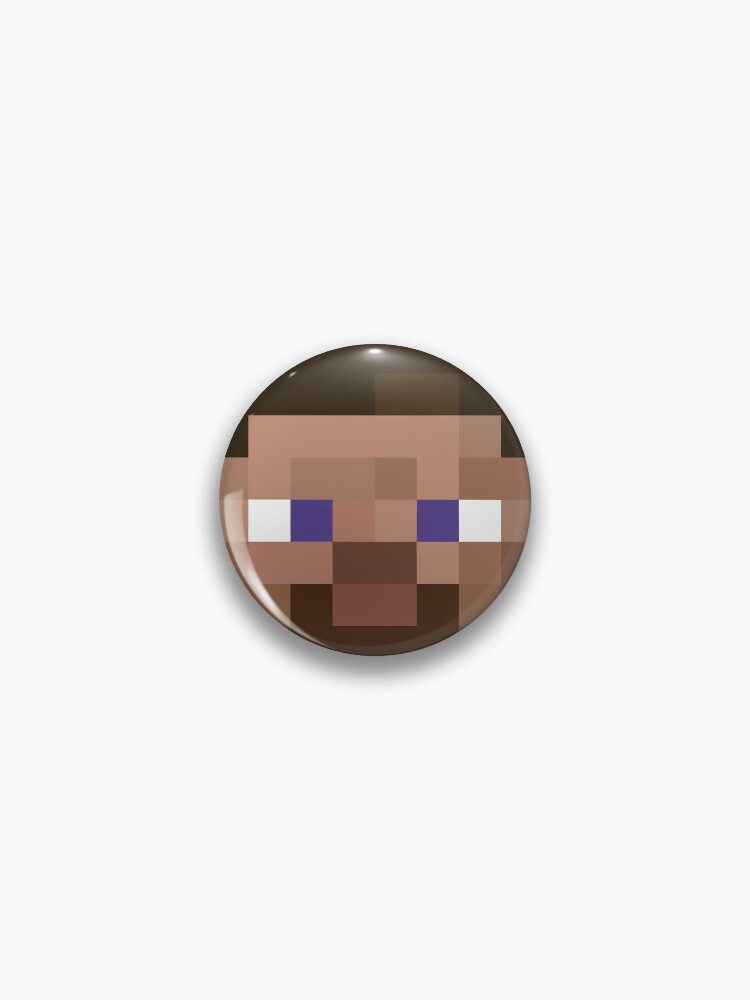 Minecraft Steve Funny Texture Pin