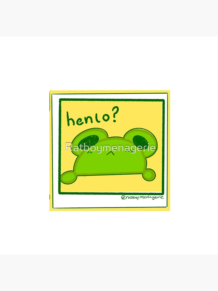 Frog Friend  Digital Art Sticker for Sale by Ratboymenagerie