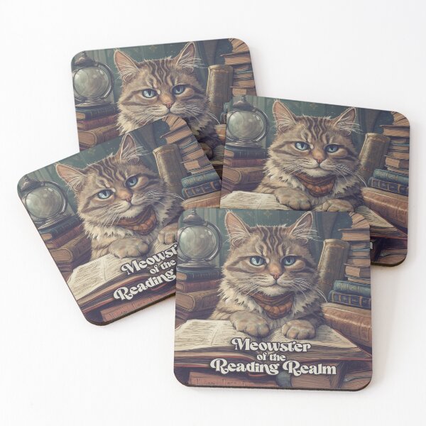 Item preview, Meowster of the Reading Realm designed and sold by go-go-designs.