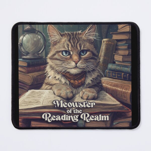 Item preview, Meowster of the Reading Realm designed and sold by go-go-designs.