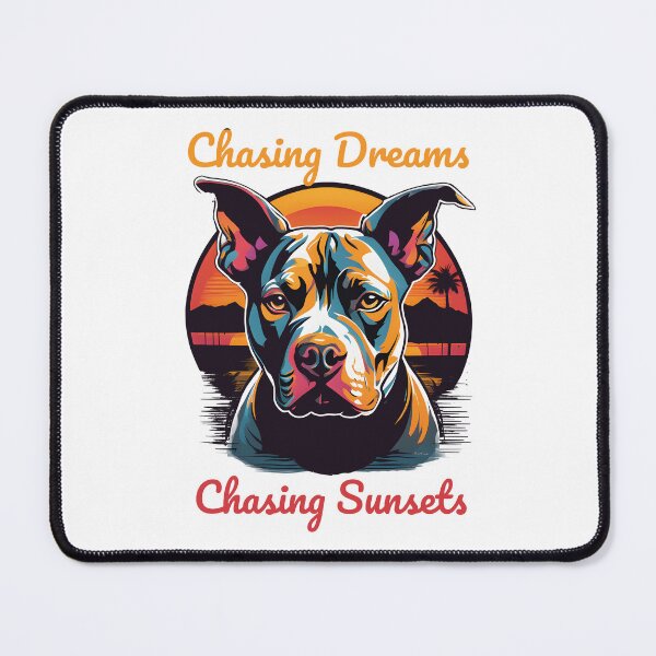 Item preview, Chasing Dreams Chasing Sunset Pit Bull Silhouette designed and sold by al21ex.