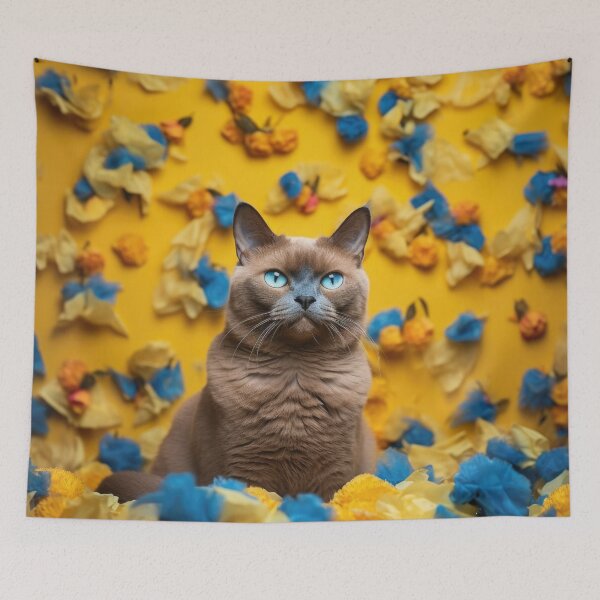 Item preview, Burmese Cat with Blue Nose - Beautiful Cats Art designed and sold by DigitalArties.