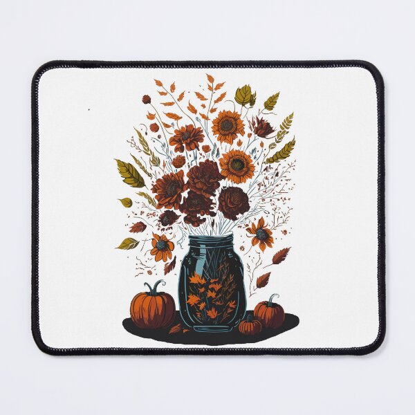 Item preview, Flowers in mason jar, nature art designed and sold by Top-Bot.