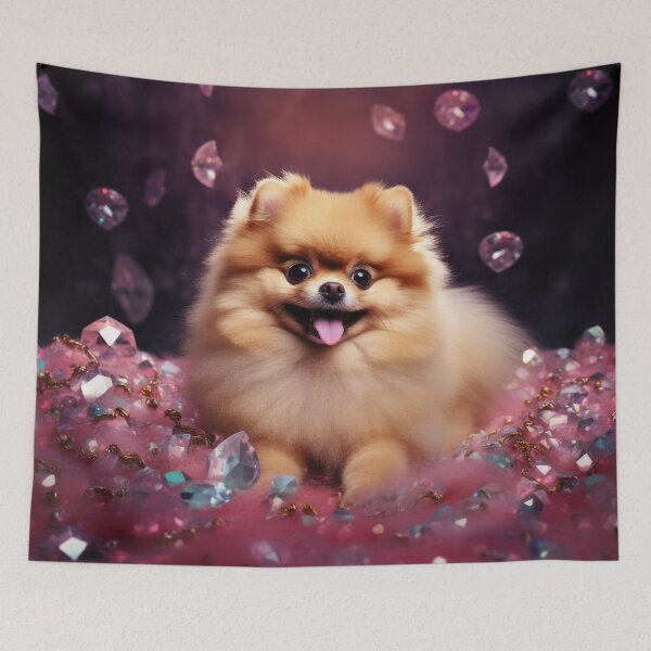 Item preview, Pomeranian in Jewel Luck - Beautiful Dog Art designed and sold by DigitalArties.