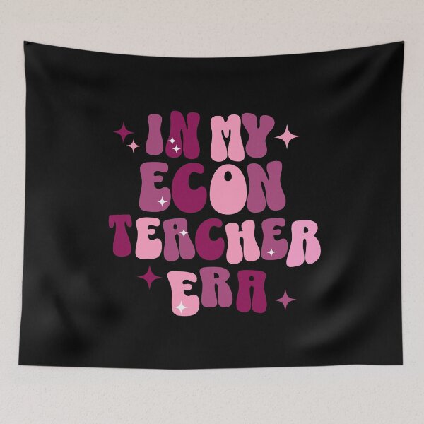 Item preview, Econ Teacher | In My Econ Teacher Era | Economics Teacher | Retro | Groovy Pink designed and sold by ShoniwDesigns.