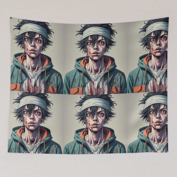 Item preview, Anime Boy, Killer Boy, Ghost , T-shirt Design designed and sold by AyushAIImage01.