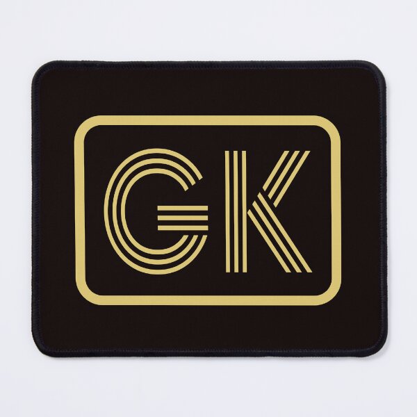 Item preview, GK Initials Gold Geometric Letters designed and sold by Jeallan Designs.