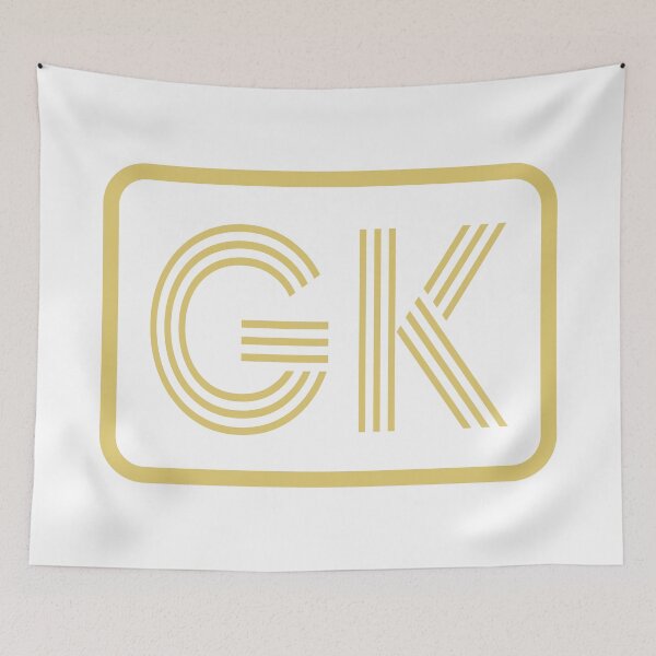 Item preview, GK Initials Gold Geometric Letters designed and sold by Jeallan Designs.