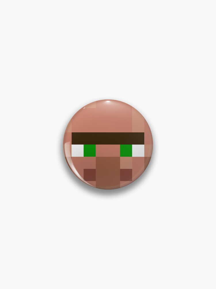 Minecraft Villager Funny Texture Pin