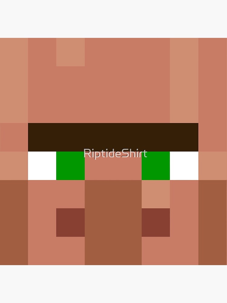 Minecraft Villager Funny Texture Photographic Print