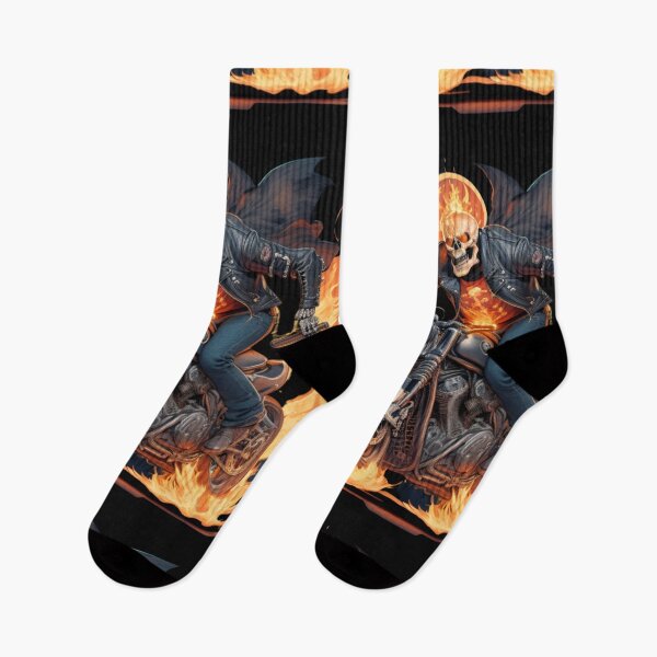 Item preview, skeleton rider in flames set 1 designed and sold by zerzeed.