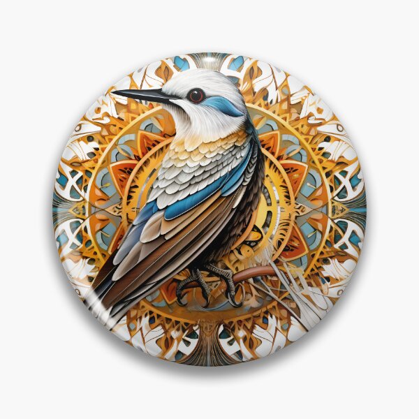 Item preview, Beautiful bird with colourful mandala background  designed and sold by Trendy-Artistry.