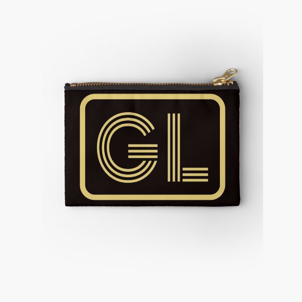 Artikelvorschau, GL-Initialen goldene geometrische Buchstaben entworfen und verkauft von Jeallan Designs.