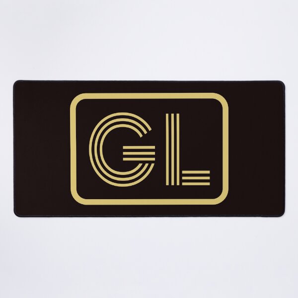 Artikelvorschau, GL-Initialen goldene geometrische Buchstaben entworfen und verkauft von Jeallan Designs.