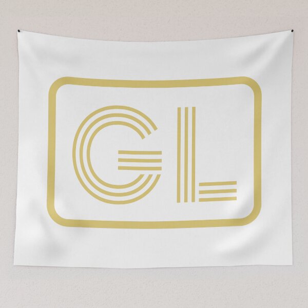 Item preview, GL Initials Gold Geometric Letters designed and sold by Jeallan Designs.