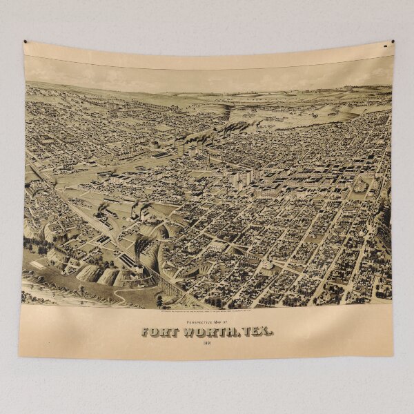 Item preview, Fort Worth, Texas (1891) designed and sold by allhistory.