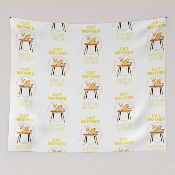Item preview, Gato madre amante del café divertido diseño moderno. designed and sold by ModernAndFunky.