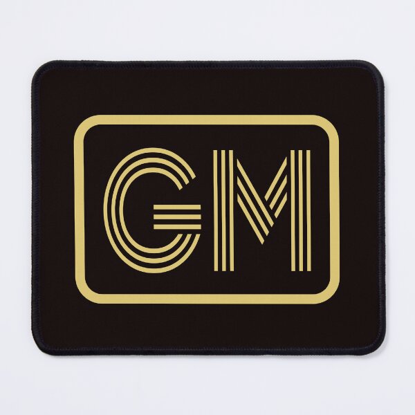 Item preview, GM Initials Gold Geometric Letters designed and sold by Jeallan Designs.
