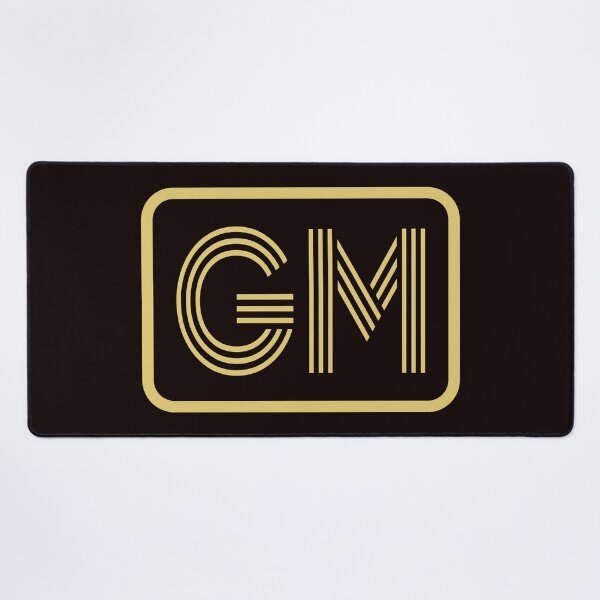 Item preview, GM Initials Gold Geometric Letters designed and sold by Jeallan Designs.