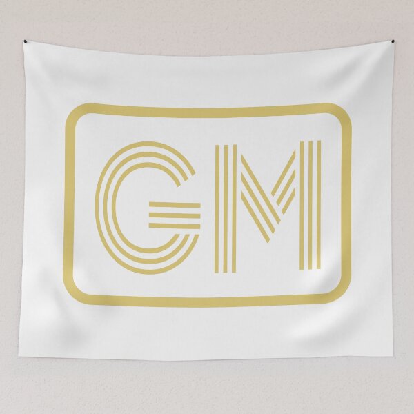 Item preview, GM Initials Gold Geometric Letters designed and sold by Jeallan Designs.