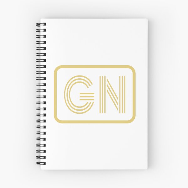 Item preview, GN Initials Gold Geometric Letters designed and sold by Jeallan Designs.