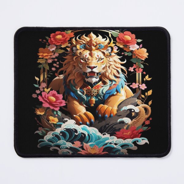 Item preview, Majestic great Sushi Lion in digital painting style. designed and sold by BGRS.