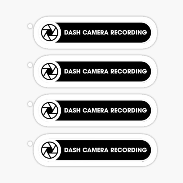 Smile You Are on a Dash Cam Camera Recording Dashcam Security Car Sticker  for Sale by jojosign