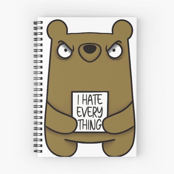 Item preview, I Hate Everything Bear designed and sold by Wubsys.