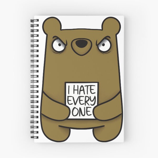 Item preview, I Hate Everyone Bear designed and sold by Wubsys.