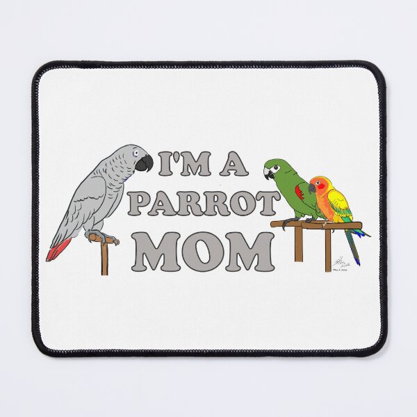 Item preview, Parrot Mom - African Grey, Hahn's Macaw, Sun Conure designed and sold by Laughing Parrot Studio.